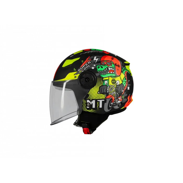 KASK MT ÇOCUK LITE DİNO A1 MAT SİYAH