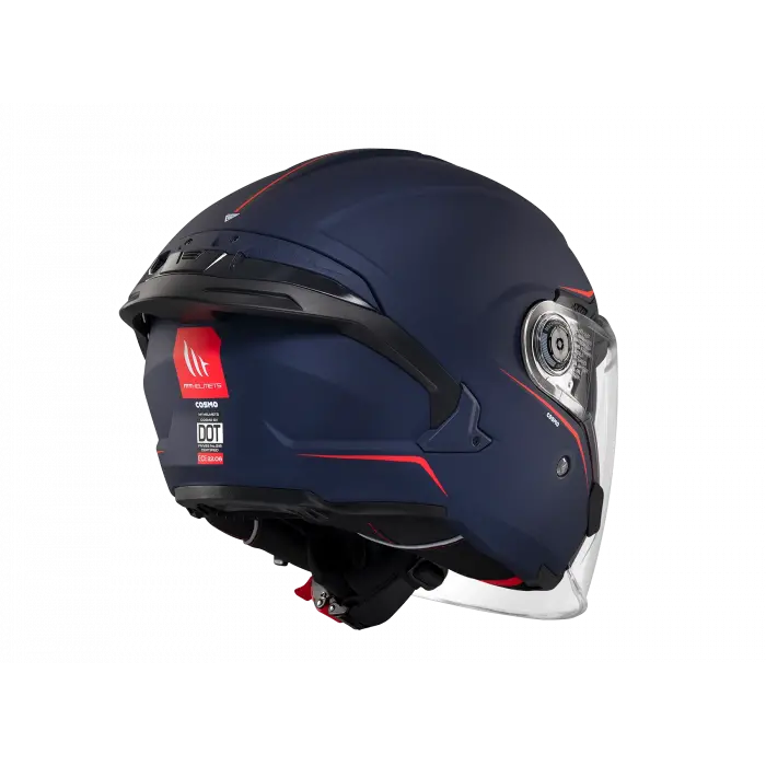 KASK MT COSMO SV ÇENESİZ GÖZLÜKLÜ MAT MAVİ
