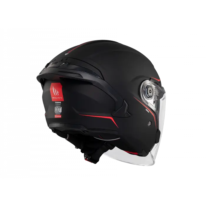 KASK MT COSMO SV ÇENESİZ GÖZLÜKLÜ MAT SİYAH