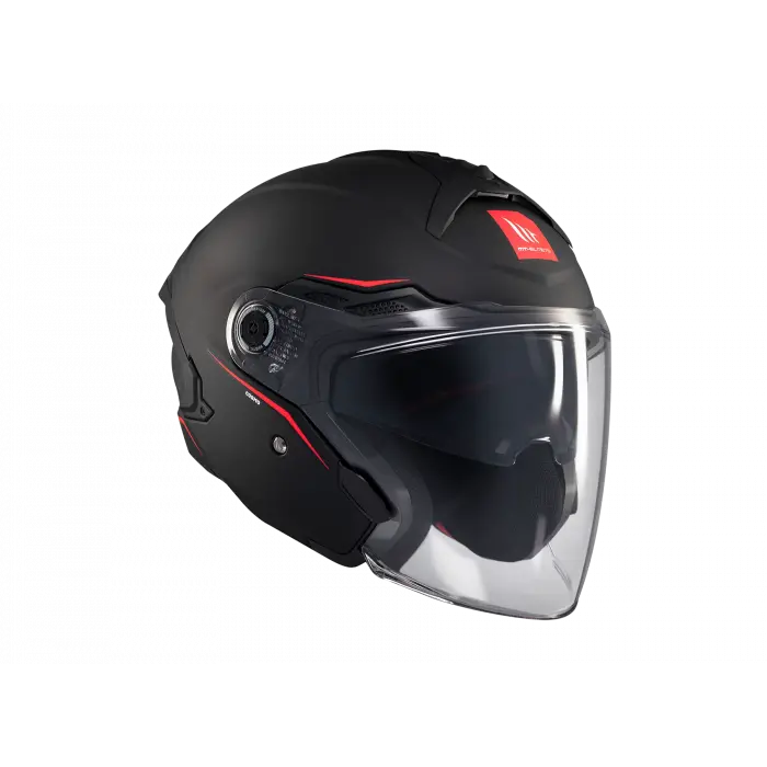 KASK MT COSMO SV ÇENESİZ GÖZLÜKLÜ MAT SİYAH