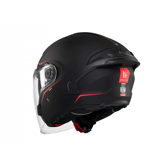 KASK MT COSMO SV ÇENESİZ GÖZLÜKLÜ MAT SİYAH