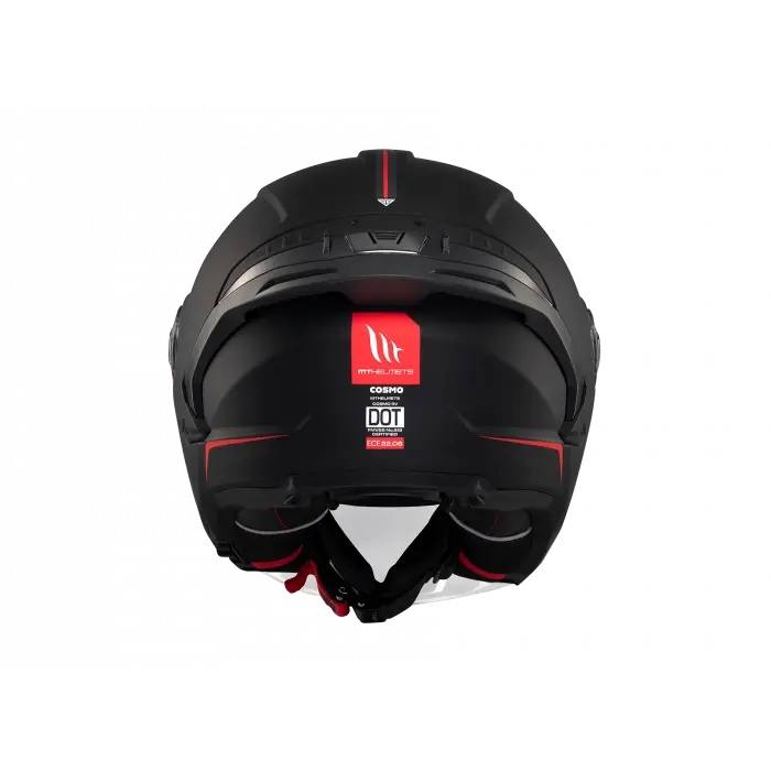 KASK MT COSMO SV ÇENESİZ GÖZLÜKLÜ MAT SİYAH