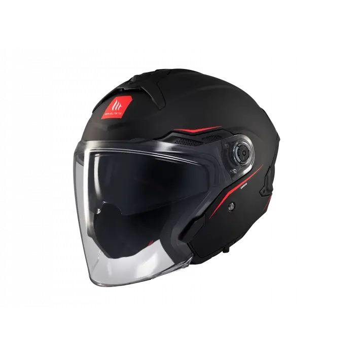 KASK MT COSMO SV ÇENESİZ GÖZLÜKLÜ MAT SİYAH