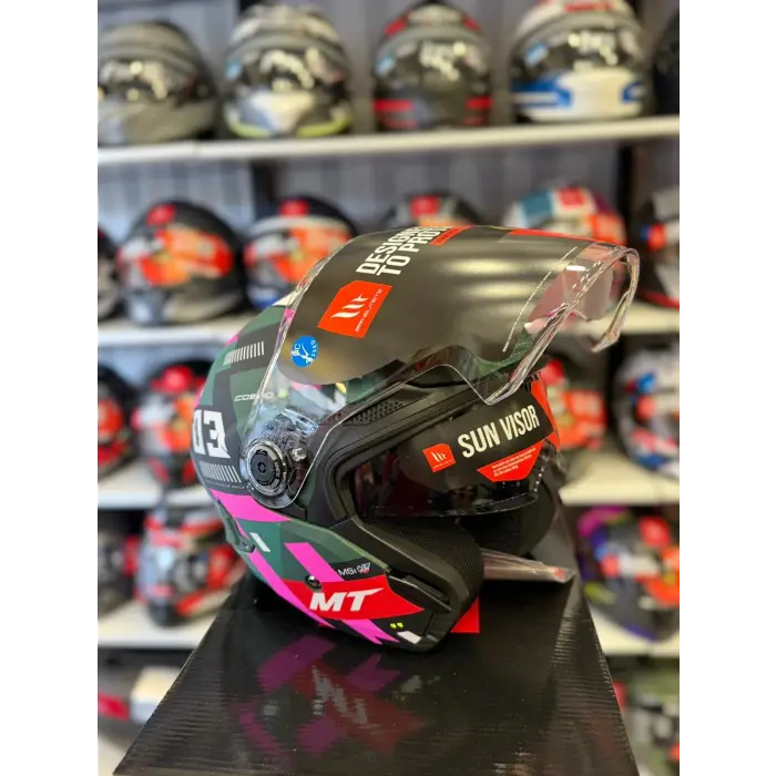 KASK MT COSMO SV SERGIO GARCIA D18 MAT PEMBE/YEŞİL