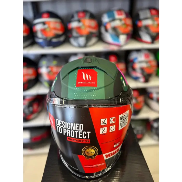 KASK MT COSMO SV SERGIO GARCIA D18 MAT PEMBE/YEŞİL