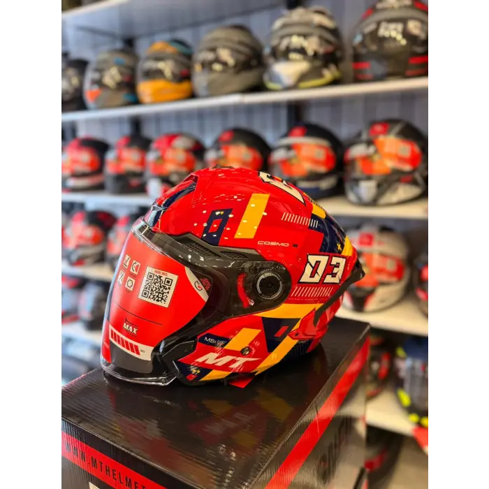 KASK MT COSMO SV SERGIO GARCIA E5 PARLAK KIRMIZI