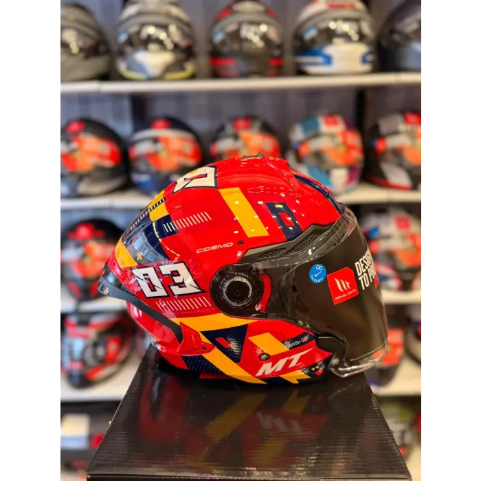 KASK MT COSMO SV SERGIO GARCIA E5 PARLAK KIRMIZI