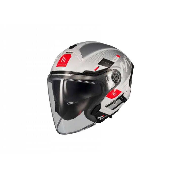KASK MT COSMO SV Silence A2 Gloss GÜMÜŞ GÖZLÜKLÜ