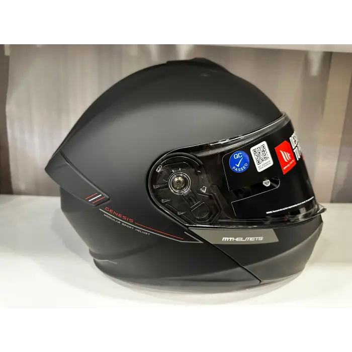 KASK MT GENESİS SV A1 ÇENE AÇILIR MAT SİYAH