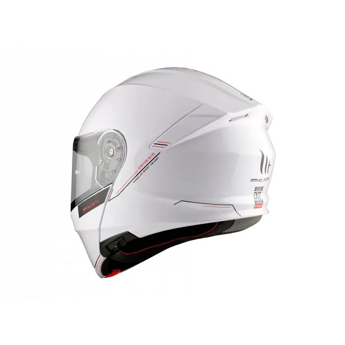KASK MT GENESİS SV A2 ÇENE AÇILIR PARLAK BEYAZ