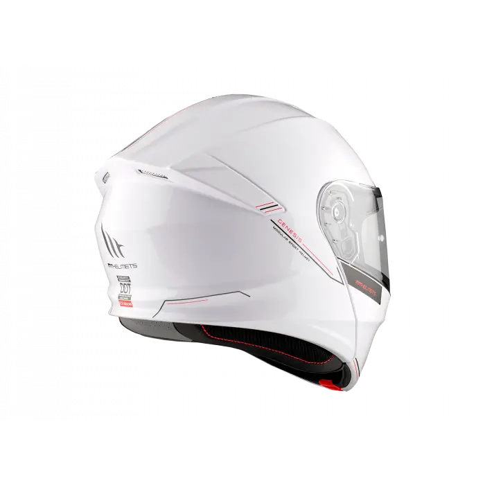 KASK MT GENESİS SV A2 ÇENE AÇILIR PARLAK BEYAZ
