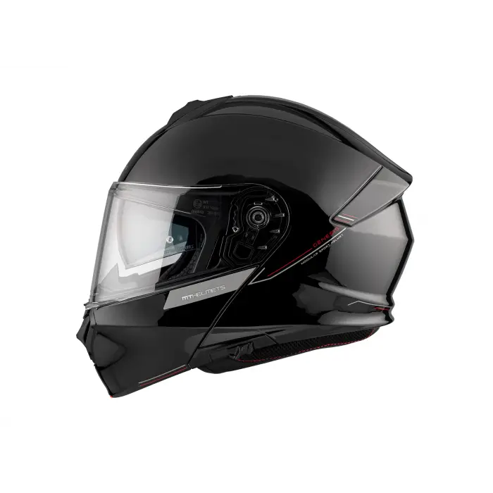 KASK MT GENESİS SV A2 ÇENE AÇILIR PARLAK SİYAH