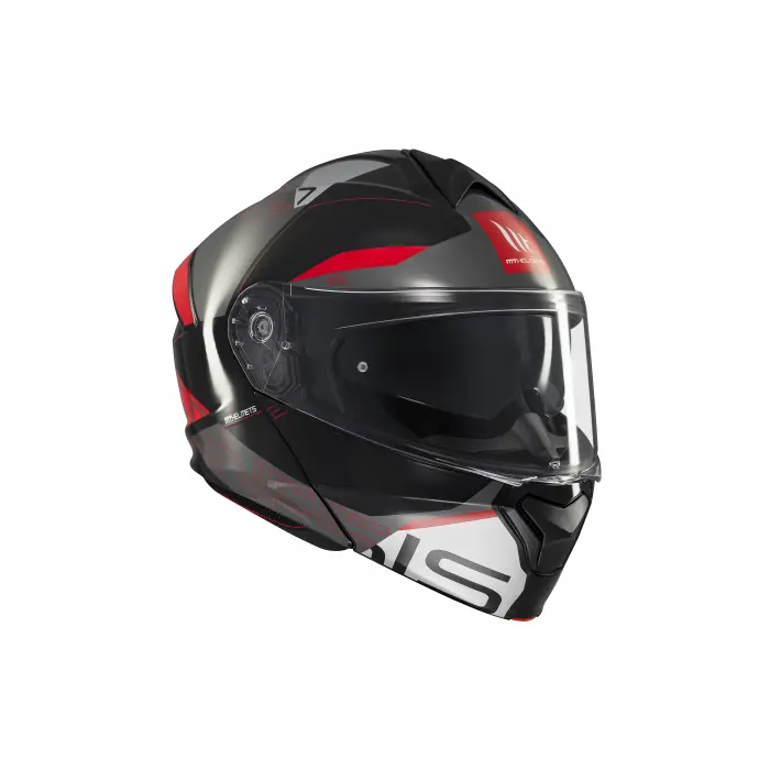 KASK MT GENESİS SV ATEMPO B15 ÇENE AÇILIR PARLAK KIR/BEYAZ