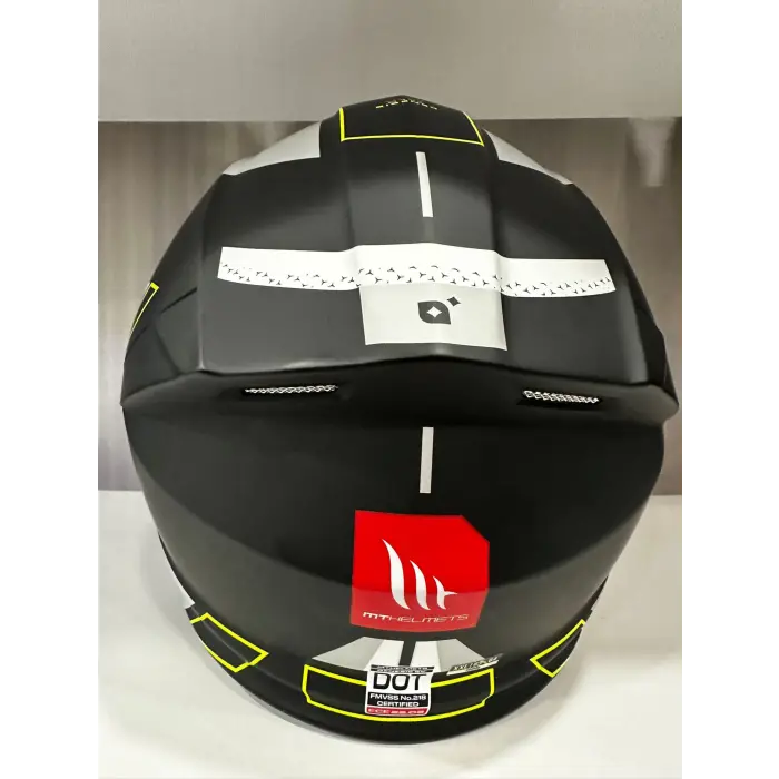 KASK MT GENESİS SV TALO B2 ÇENE AÇILIR MAT SİYAH/SARI