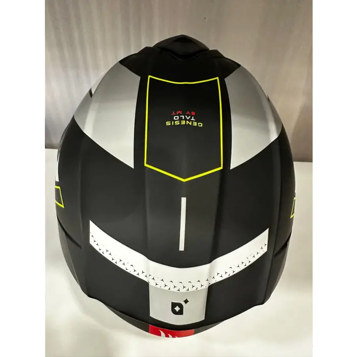KASK MT GENESİS SV TALO B2 ÇENE AÇILIR MAT SİYAH/SARI