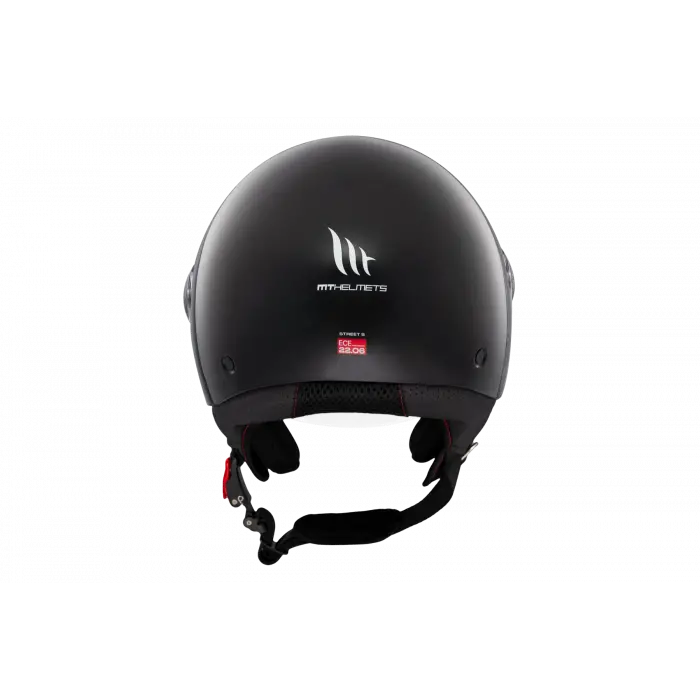 Kask Mt Helmets Street S A1 Mat Siyah Çenesiz