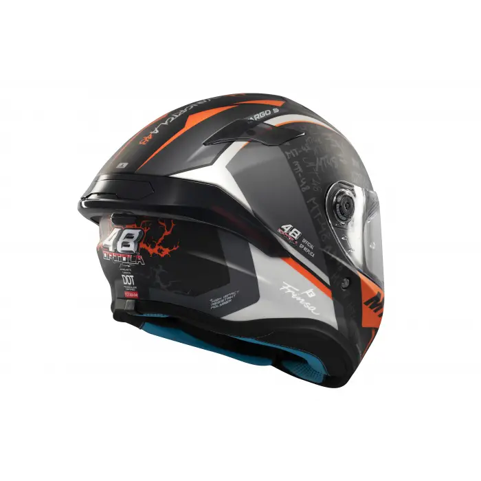 KASK MT HELMETS TARGO S B4 TURUNCU MAT IVAN ORTALA