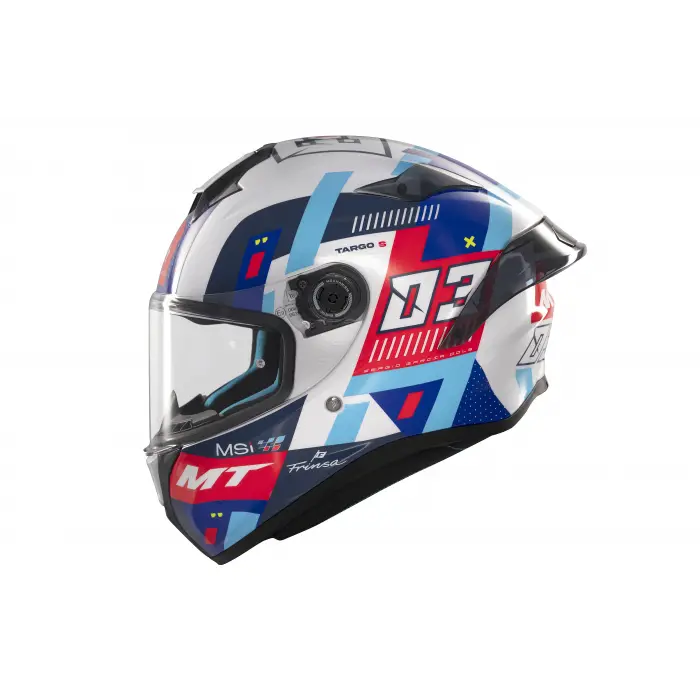 KASK MT HELMETS TARGO S D7 MAVİ SERGİO GARCIA
