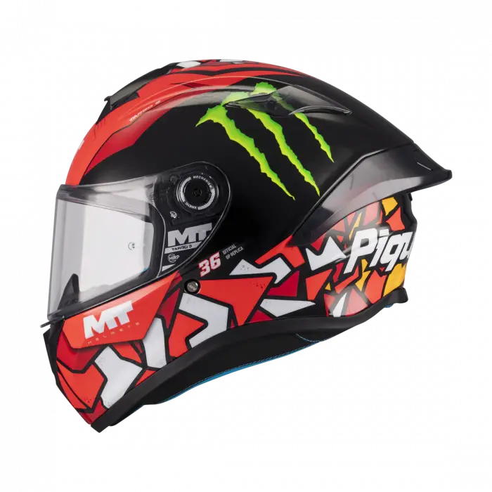 KASK MT HELMETS TARGO S PIQUERAS B5 PARLAK KIRMIZI