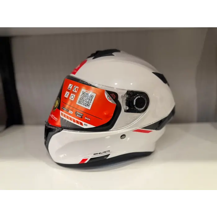 KASK MT HELMETS TARGO S SOLİD PARLAK BEYAZ