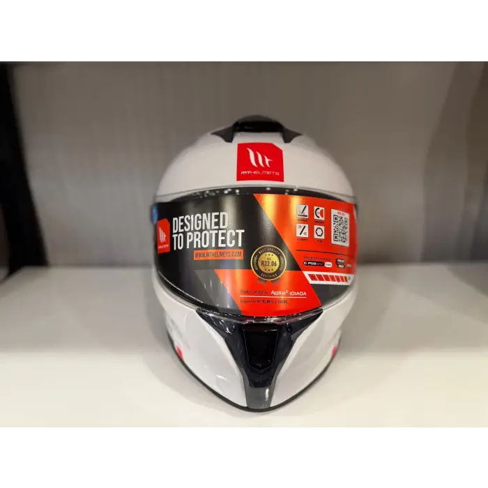 KASK MT HELMETS TARGO S SOLİD PARLAK BEYAZ