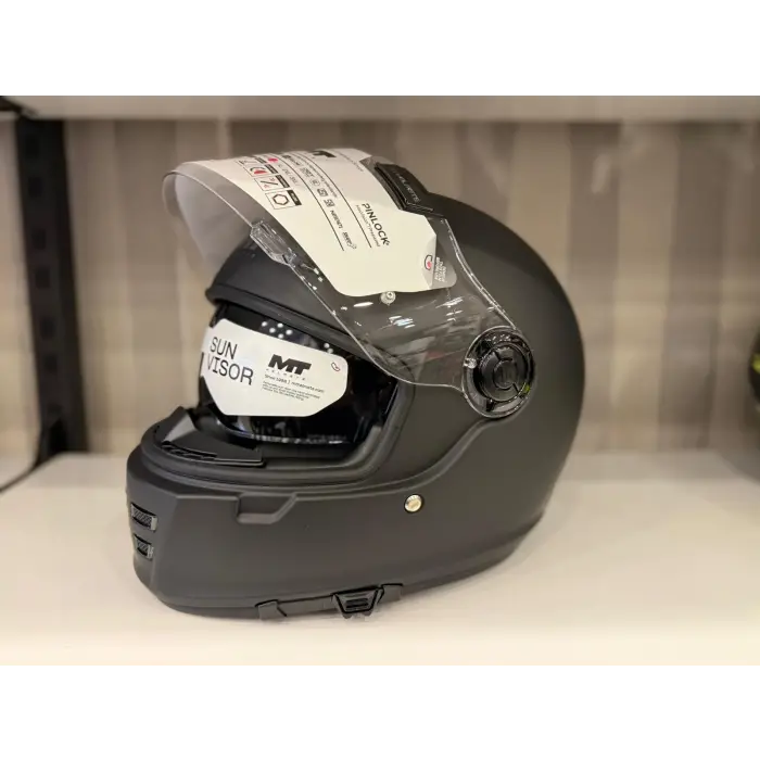 Kask Mt Jarama Sv Mat Siyah Cafe Racer