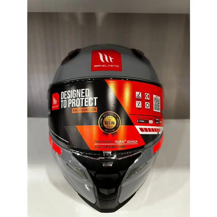 KASK MT REVENGE 2 S A12 PARLAK NARDO GRİ