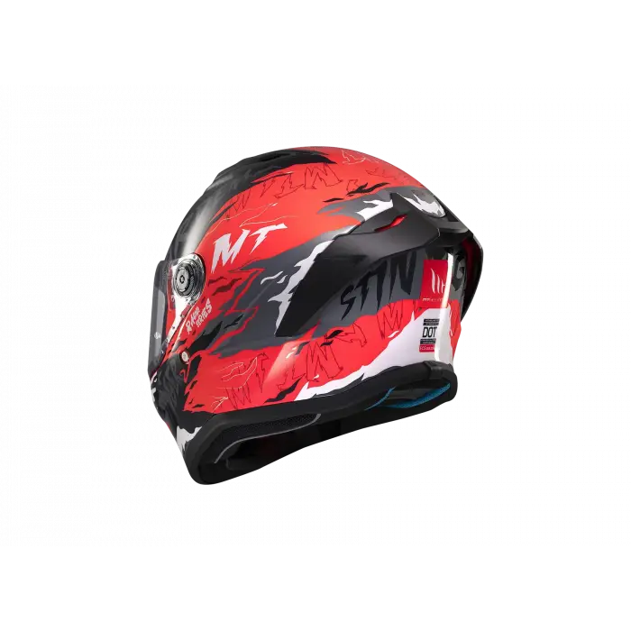 KASK MT STINGER ARDENT C5 PARLAK SİYAH/KIRMIZI