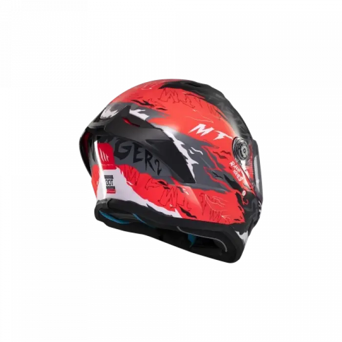 KASK MT STINGER ARDENT C5 PARLAK SİYAH/KIRMIZI