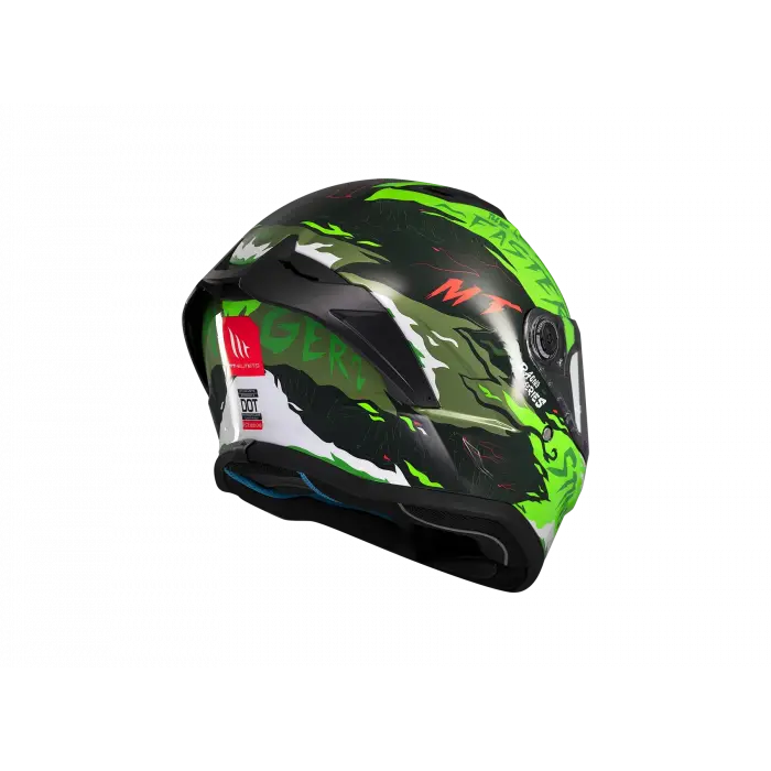 KASK MT STINGER ARDENT C6 PARLAK SİYAH/YEŞİL