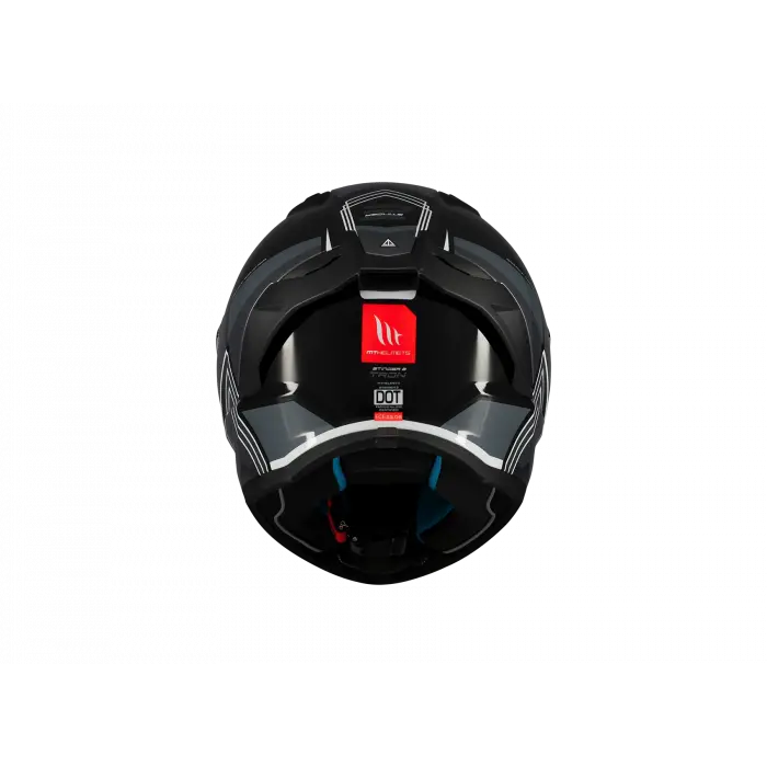 KASK MT STINGER TRON B12 PARLAK GRİ/SİYAH