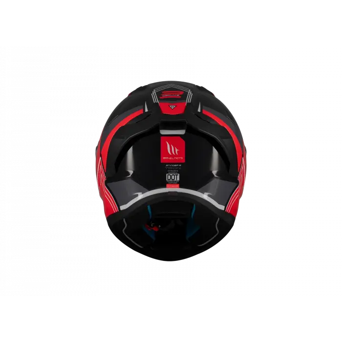 KASK MT STINGER TRON B15 PARLAK SİYAH/KIRMIZI