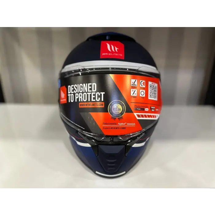 KASK MT THUNDER 4 SV R25 C7 MAT MAVİ/LACİVERT