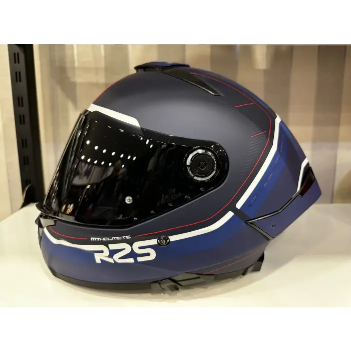 KASK MT THUNDER 4 SV R25 B5 MAT MAVİ RENKLİ CAM HEDİYELİ