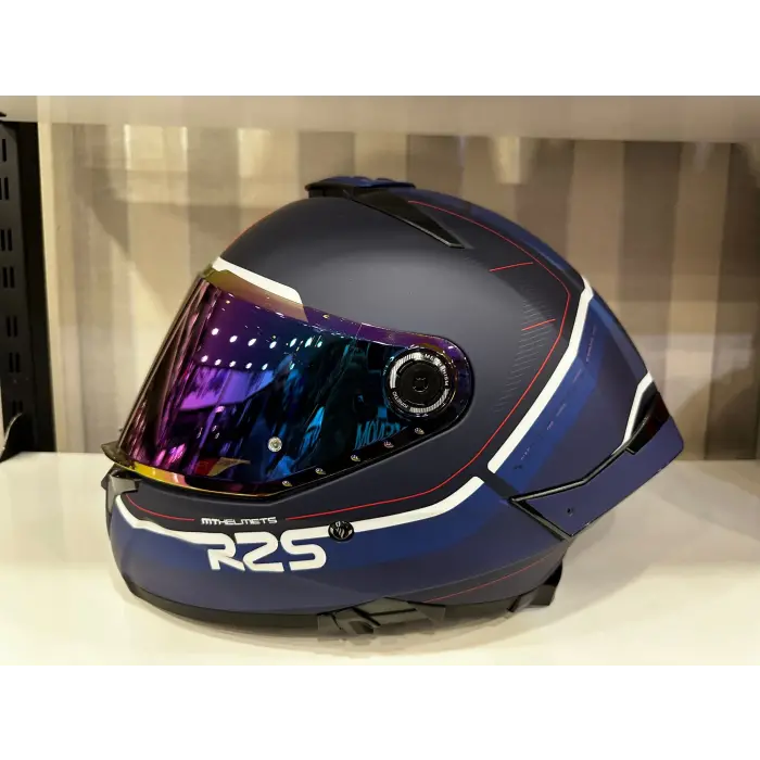 KASK MT THUNDER 4 SV R25 B5 MAT MAVİ RENKLİ CAM HEDİYELİ