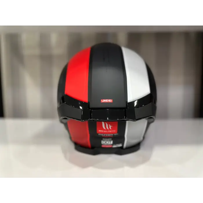 KASK MT THUNDER 4 SV TEARS B5 MAT SİYAH/KIRMIZI