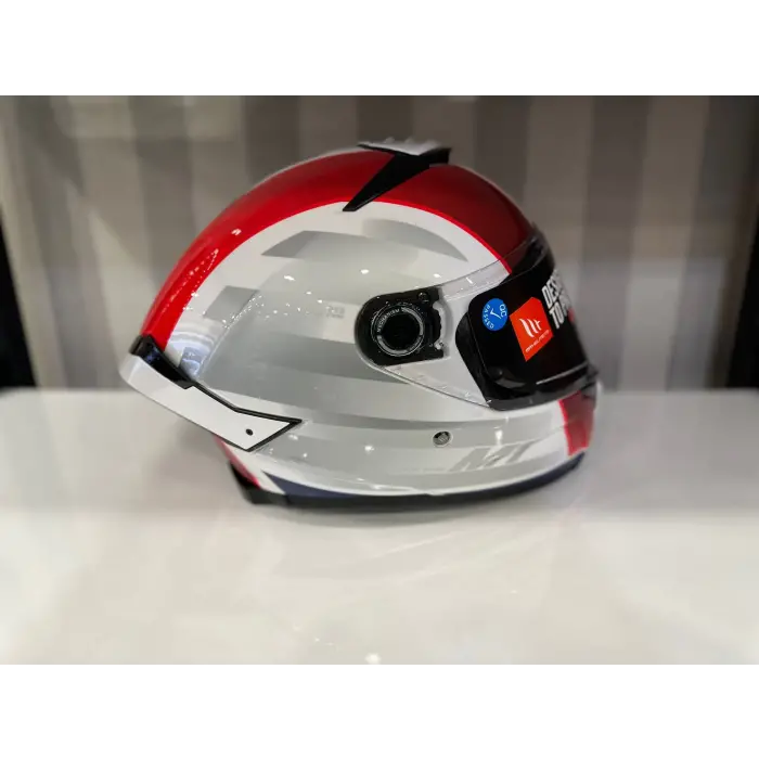 KASK MT THUNDER 4 SV TEARS C7 PARLAK MAVİ/İNCİ BEYAZ