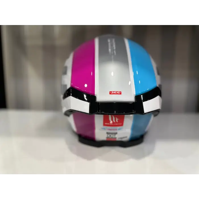 KASK MT THUNDER 4 SV TEARS C8 PARLAK İNCİ BEYAZ/PEMBE