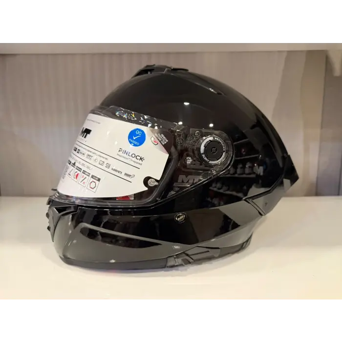 KASK MT THUNDER 4R SV PURE PARLAK SİYAH