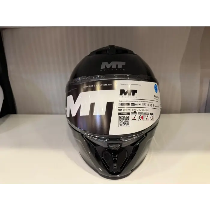 KASK MT THUNDER 4R SV PURE PARLAK SİYAH