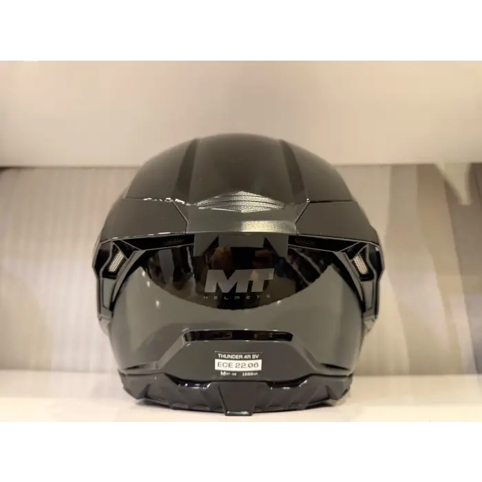 KASK MT THUNDER 4R SV PURE PARLAK SİYAH