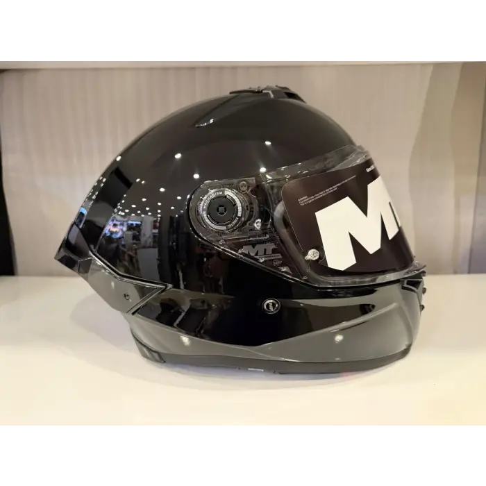 KASK MT THUNDER 4R SV PURE PARLAK SİYAH