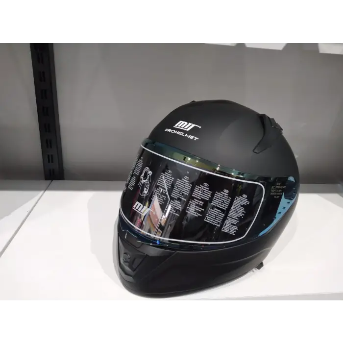 KASK MTS PRO 801 MAT SİYAH GÜNEŞ GÖZLÜKLÜ