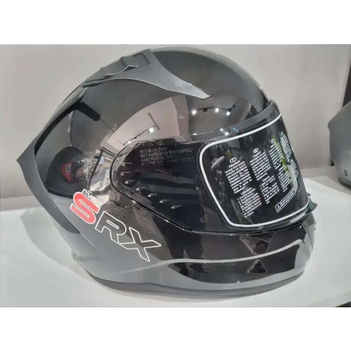 KASK MTS PRO 801 PARLAK SİYAH GÜNEŞ GÖZLÜKLÜ