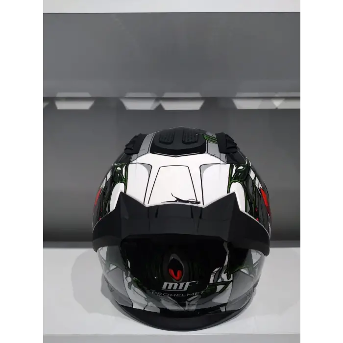 KASK MTS PRO 801 WAR GÜNEŞ GÖZLÜKLÜ MAT GRİ/KIRMIZI