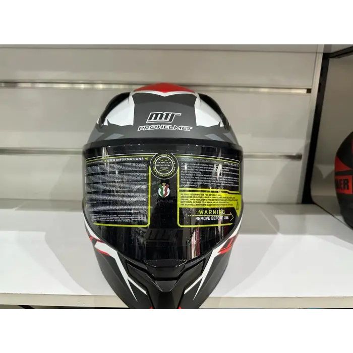 KASK MTS PRO 910 TWISTER GÜNEŞ GÖZLÜKLÜ KIRMIZI/GRİ