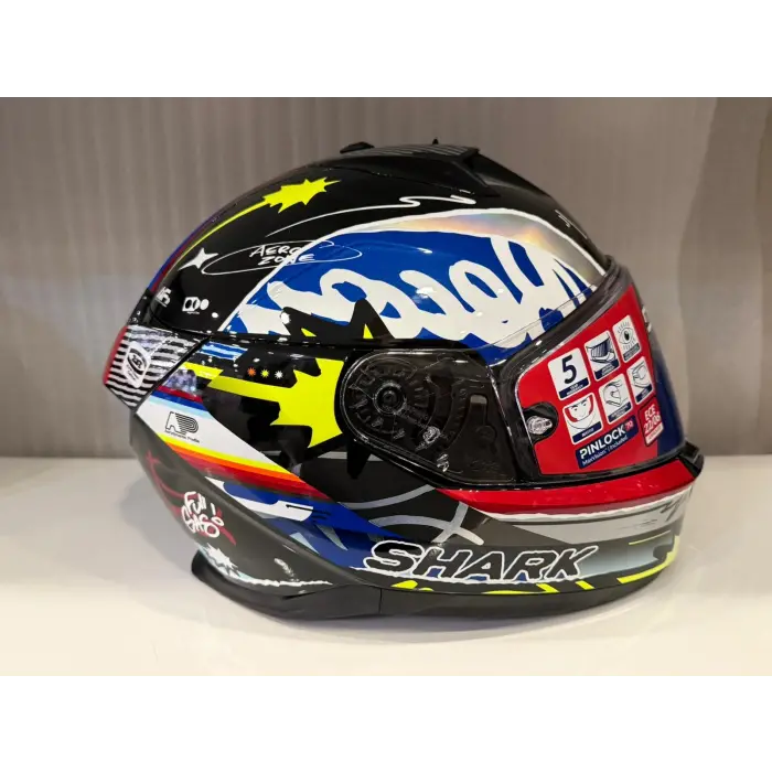 Kask Shark D-SKWAL 3 STREETRUSH Siyah Mavi Krom