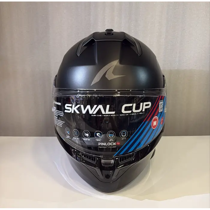 Kask Shark Skwal Cup Dark Shadow Dual MAT BLACK/ BLACK