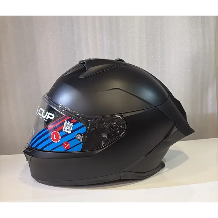 Kask Shark Skwal Cup Dark Shadow Mat Siyah Kapalı
