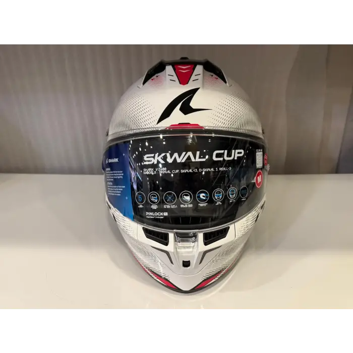 Kask Shark Skwal Cup Speed-Tech BEYAZ/KIRMIZI